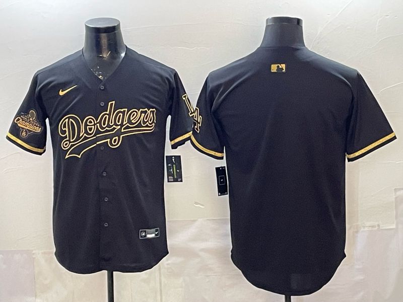 2026 Men Nike Los Angeles Dodgers Blank black gold Game MLB Jersey 002->tennessee titans->NFL Jersey